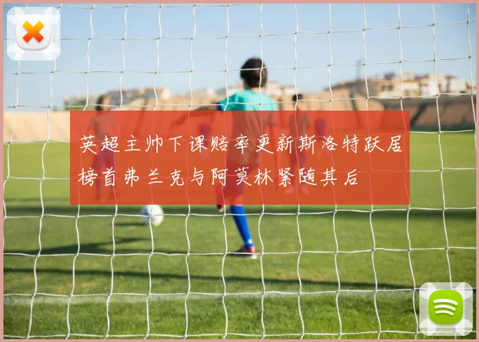 英超主帅下课赔率更新斯洛特跃居榜首弗兰克与阿莫林紧随其后